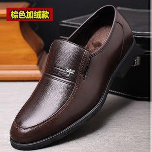 Mens Shoes Leather Shoes Leather Business Dress Casual Shoes Leather Sandals Breathable Large Size Zapatos De Hombre Loafers